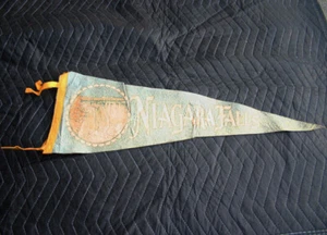 Vintage NIAGRA FALLS New York Souvenir Wollfilz Wimpel 40er Jahre - Bild 1 von 4