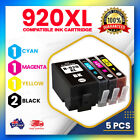 5X Ink Cartridges Compatible For Hp 920 920Xl Officejet 6000 6500 7000 Printer