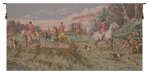 La Chasse a Courre französische klassische gewebte Kunst Wandbehang Wohndeko Wandteppich - Bild 1 von 5