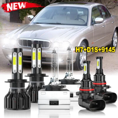 For 2004-2006 Jaguar Vanden Plas H7 D1S 9006 LED/HID Headlight Fog Lights Bulbs - Image 1 of 4