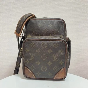 Auth LOUIS VUITTON M45236 Monogram Amazone Shoulder Bag Brown LV F/S - Picture 1 of 13