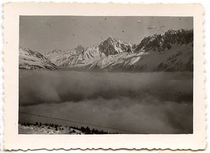 Paysage de montagne mer de nuages - photo ancienne an. 1950 - Picture 1 of 1