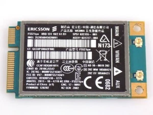 HP 632155-001 Ericsson F5521gw HSPA+ Mobile Broadband Modem PCIe MiniCard WWAN - Afbeelding 1 van 1