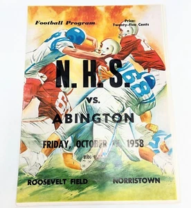 1958 Norristown Abington High School Football Programm Pennsylvania PA Coca Cola - Bild 1 von 7