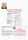 BOBBY MASON LEYTON ORIENT 1962-1964 ORIGINAL AUTOGRAPH CUTTING