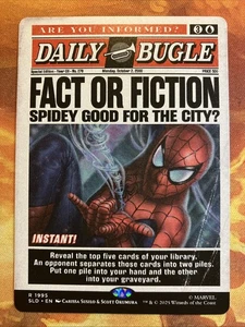 Magic The Gathering Fact or Fiction Secret Lair: Marvel's Spider-Man: Daily Bugle ¡Noticias de última hora! - Imagen 1 de 2
