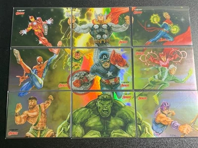 2022 Fleer Ultra Avengers 🔥 3 x 3 Complete Full Set (9) 🔥 - Image 1 of 2