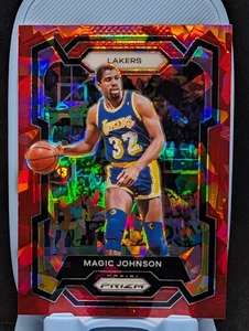 2023-24 Panini Prizm Magic Johnson Red Ice Prizm #185 - Los Angeles Lakers - Imagen 1 de 2