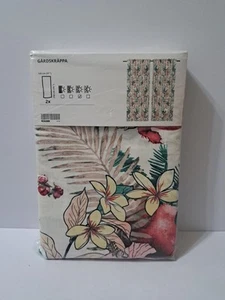 Ikea Gardskrappa Vorhänge 57x98" 1 Paar Blumen - Bild 1 von 4