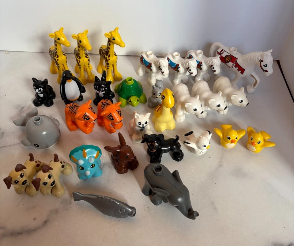 Lego Duplo REEMPLAZO Figuras Animales - Zoo Safari Mascotas Castillo - U-pick Foto 1 de 1