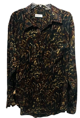 BARRY BRICKEN Men's Long Sleeve Shirt - Size Large - Image 1 of 4