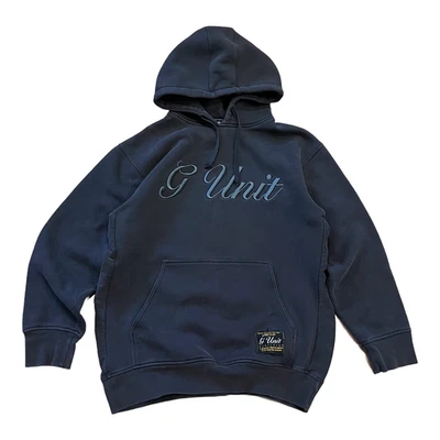 Vintage 2000s G Unit 50 Cent Urban Hip Hop Y2K Stitched Embroidered Hoodie Sz M - Image 1 of 4