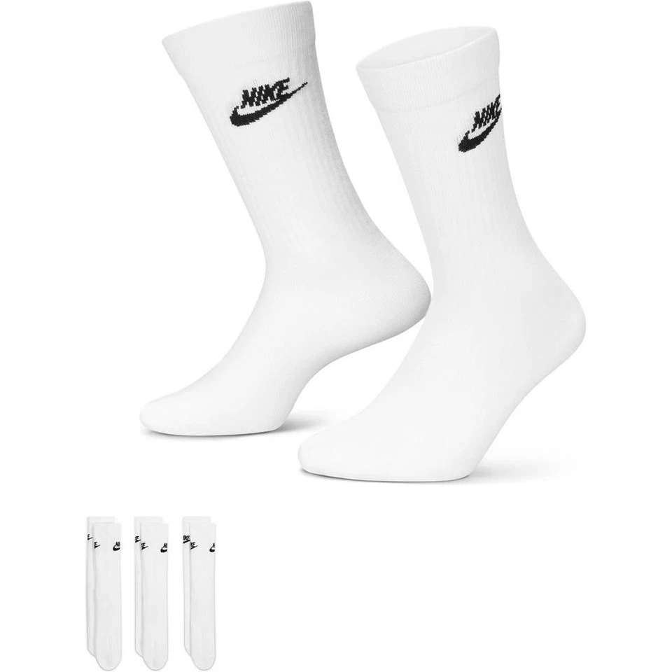 3 Paar Nike Sportswear Everyday Essential Crew-Socken Tennissocken Sportsocken - Bild 1 von 1