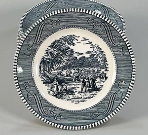 Royal Currier & Ives Blue Harvest 6 1/2" Brot & Butter/Dessertteller 8er Set - Bild 1 von 17