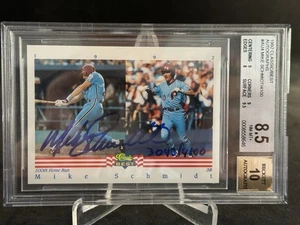 BGS 8.5 1992 Classic Best Mike Schmidt Auto /4100 NM-MT+ 10 Auto - Picture 1 of 2