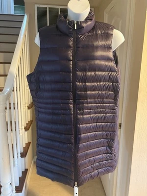 NWOT Lands End Purple Down Puffer Vest Lightweight & Warm Size 2X 20W 22W - Image 1 of 4
