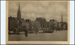 HAMBURG ~1945 Hafen Landungsbrücken kleine Boote Schiff - Picture 1 of 1