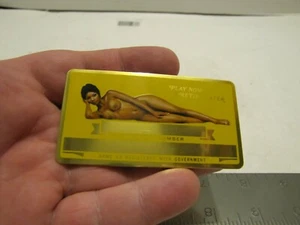 VTG NOS PERMA GRAPHICS BLACK LADY NUDE SOCIAL SECURITY/ID CARD BLANK T700 - Picture 1 of 3