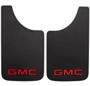 Pair of GMC Truck Logo Easy Fit Mud Splash Guard Flap 11"x19" Set of 2 Universal - Picture 1 of 6