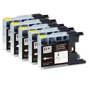 Black Ink Cartridge Compatible with Brother LC75 MFC-J435W MFC-J825DW MFC-J835DW - Picture 1 of 14