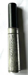 GENUINE - PETER HENDERSON SILVER & " P.M. " STAMPED BAGPIPE BLOW STICK TOP - Picture 1 of 5