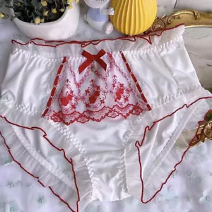 Sweet Womens Floral Princess Panties Briefs Knickers Japanese Comfort Underpants - Picture 1 of 2