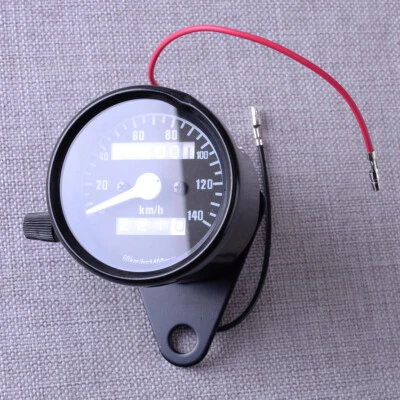 LCD Gauge Instrument Cluster Dual Odometer Speedometer fr 0-140 - Image 1 of 4