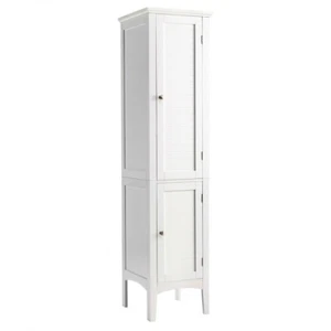 Freestanding Bathroom Storage Corner Cabinet Narrow Kitchen Living Room Bedroom - Picture 1 of 15