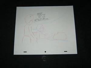 Orig KING OF THE HILL ANIMATION PENCIL DRAWN PRODUCTION ART#5 PEGGY - Picture 1 of 1