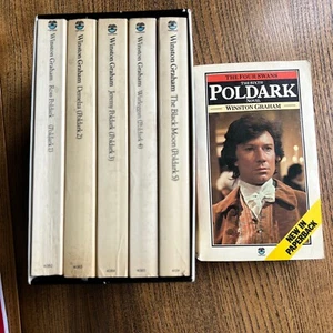 Poldark book set Winston Graham 1975 vintage novels. Poldark vintage books - Picture 1 of 8