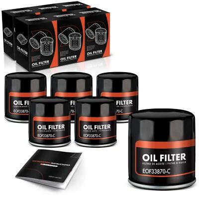 6x Filtro de aceite de motor para Chevrolet Aveo5 GMC Sierra 1500 10 k millas protección Foto 1 de 4