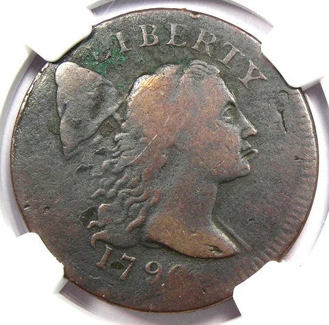 1796 Liberty Cap Large Cent 1C Coin - Certified NGC Fine Details - Rare Date! Cover