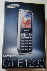 Samsung GT-E1230 Black / Silver (EE) Mobile Phone Keypad With Box #701B - Picture 1 of 5