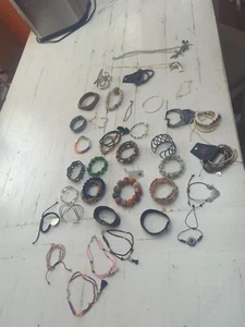 Bracelet , Necklace, Anklet Jewelry Lot Mixed 35 PIECES. - Picture 1 of 15
