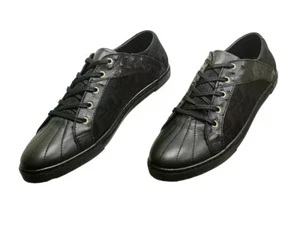 Nuevas Zapatillas Just Cavalli de Cuero Negro con Detalles de Avestruz 46 - 13 - Imagen 1 de 7