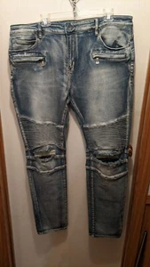 Crysp Denim Skywalker Vintage Indigo Jeans Brand New - Picture 1 of 14