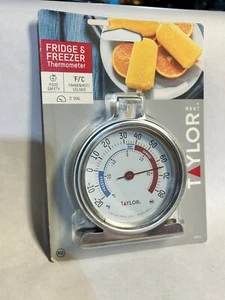 5924 Large Dial Taylor Kitchen Refrigerator and Freezer Thermometer 3" Dial X 2 - Picture 1 of 3