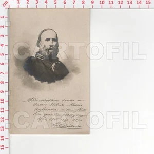 C9214 PERSONAGGI GIUSEPPE GARIBALDI 1914 AUTOGRAFO STAMPATO DA MARSALA A TORINO - Imagen 1 de 1