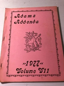 b ADAMS ADDENDA St Louis Genealogical Society 1977 Issue Adams Family Records - Picture 1 of 1