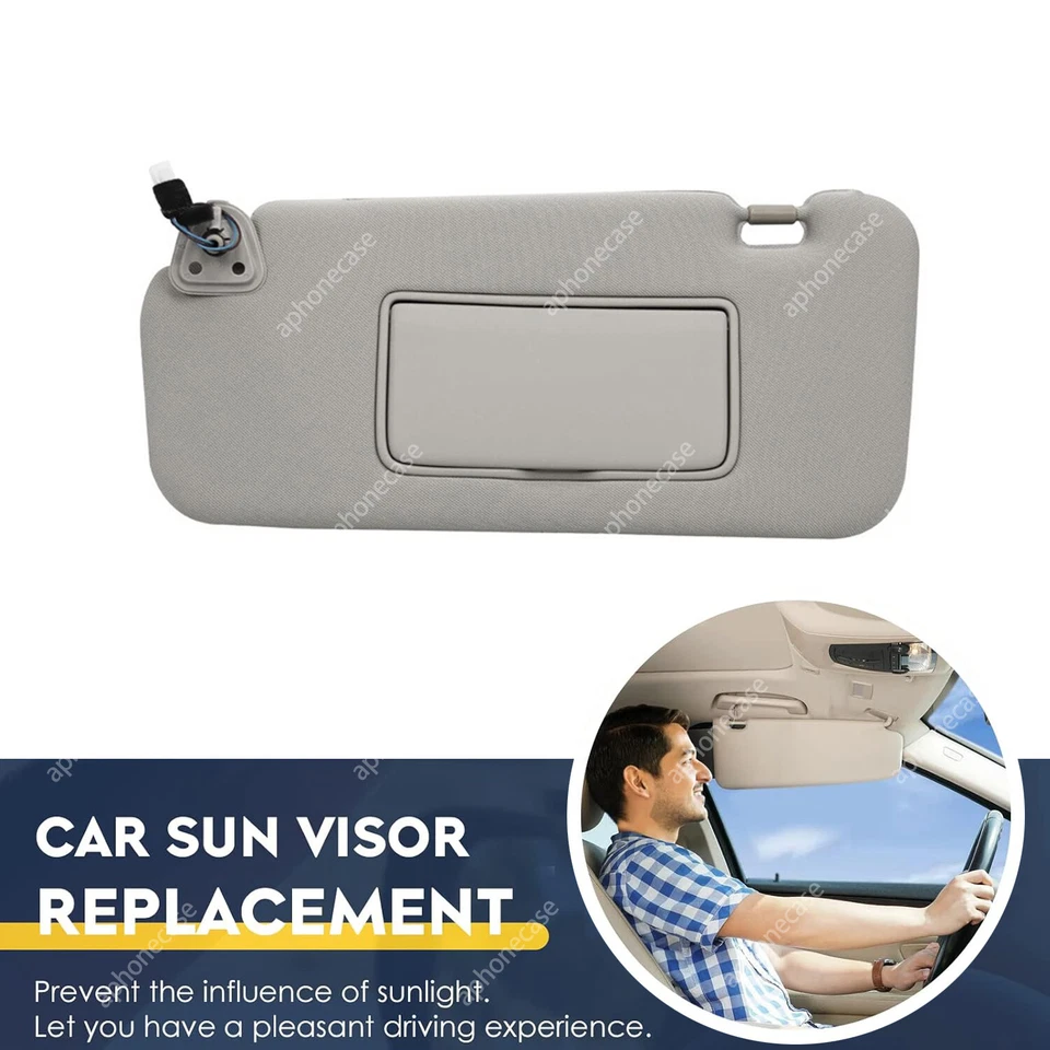 Driver Side Sun Visor Pad For Nissan Murano Grey Replace Assembly Sunshade Foto 1 de 4