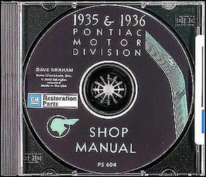 Manuale Di Riparazione Pontiac 1935 1936 Su CD-ROM - Foto 1 di 1