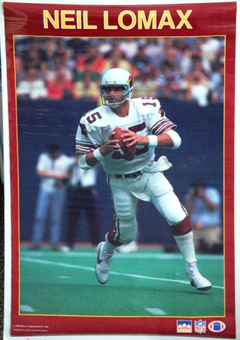 NEIL LOMAX 1988 St. Louis Phoenix Cardinals Starline NFL Vintage 22x34 POSTER Cover