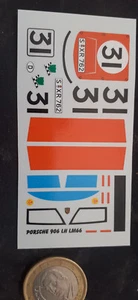 decals decalcomanie porsche 906 1966 lm le mans 1/43 n31 - Picture 1 of 1