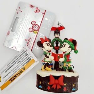 Disney Parks EPCOT World Showcase Germany Mickey & Minnie Ornament Lamp Post NEW - Picture 1 of 7