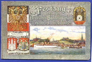 Hamburg Schützenfest 16. Deutsches Bundesschiessen Festzug Bilder Album 1909 - Bild 1 von 8