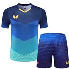  Neu Herren Sportbekleidung Lauf Tops Tenniskleidung Badminton Set T-Shirts + Shorts