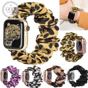 For Apple Watch Series SE 7 6 5 4 3  iWatch band Scrunchie Elastic Watch Straps - Picture 1 of 17