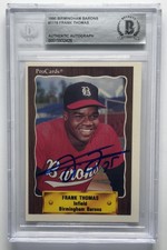 Frank Thomas 1990 ProCards Birmingham Barons #1116 Signed Rookie Card Beckett