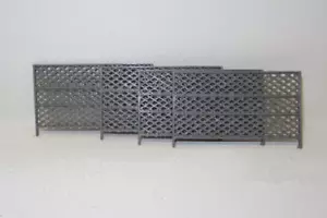 Industrie Metallzaun Zaun 4Felder Maßstab 1:45 Spur 0 Diorama Modellbau - Bild 1 von 3