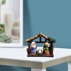 Christmas Nativity Scene Crib Figurine Set With Nursery Holy Family1161